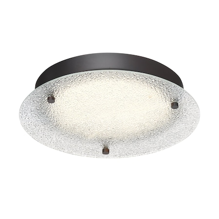 Designers Fountain Edge Lit LED 12 Inch Satin Bronze Flush Mount Ceiling Light LED1296-SB